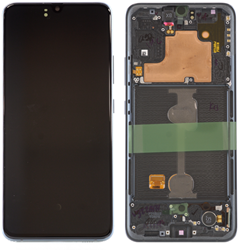 Samsung Galaxy A90 (A908B) Display LCD Complete With Frame Black (Service Pack)