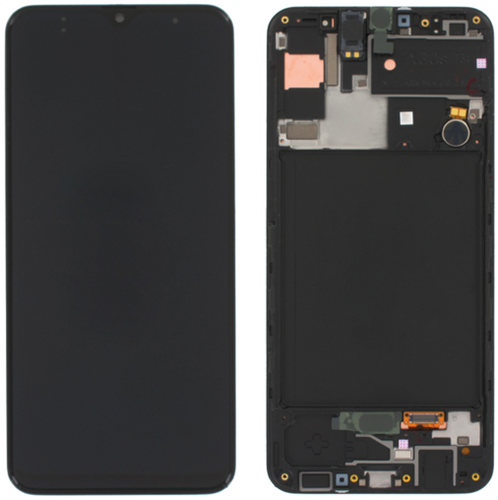 Samsung Galaxy A30s (A307F) Display LCD Complete Black (Service Pack)