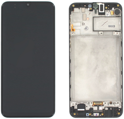 Samsung Galaxy M21 (SM-M215F), M30s (M307F) Display LCD Complete With Frame Black (Service-Pack)