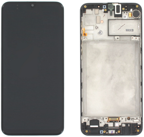 Samsung Galaxy M21 (SM-M215F), M30s (M307F) Display LCD Complete With Frame Black (Service-Pack)