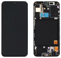 Samsung Galaxy A31 (A315F) Display LCD Complete With Frame Black (Service Pack)