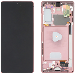 Samsung Galaxy Note 20 (SM-N980F), Note 20 (SM-N981B) LCD Display Complete With Frame Mystic Bronze (Service Pack)