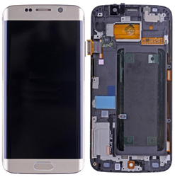 Samsung Galaxy S6 Edge (SM-G925F) Display LCD Complete With Frame Gold (Service-Pack)