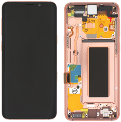 Samsung Galaxy S9 (SM-G960F) Display LCD Complete With Frame Sunrise Gold (Service-Pack)
