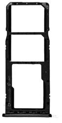 SIM & Memory card Holder for Samsung Galaxy A7 (2018) A750 Dual SIM Black