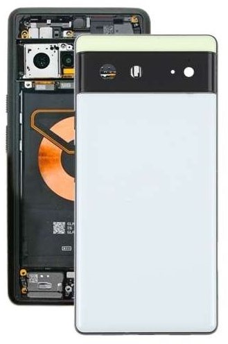 Google Pixel 6 (G9S9B16) Back Cover + Camera Lens + Glass Strips Sorta Seafoam