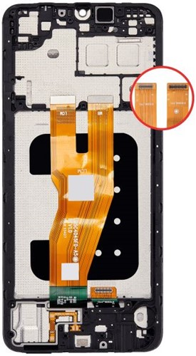 Samsung Galaxy A05 (A055F) Display LCD With Frame Black (Service-Pack)