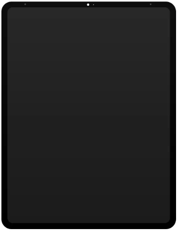 For Apple iPad Pro 12.9 (2018 3rd Gen, 2020 4th Gen) Display LCD Black (OEM-FOG)