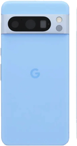 Google Pixel 8 Pro Back Cover + Camera Lens + Glass Strips Blue