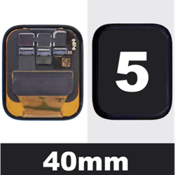 For Apple Watch Series 5 40mm, SE (2020) 40mm, Display LCD Black (OEM)