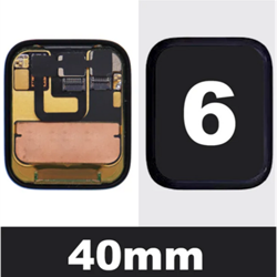 For Apple Watch Series 6 40mm (A2375) Display LCD Black (Pulled)