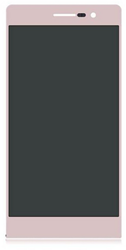 Huawei Ascend P7 Display LCD With Frame Pink (OEM)