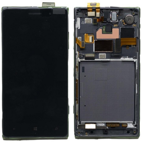 For Nokia Lumia 830 Display LCD With Frame Black