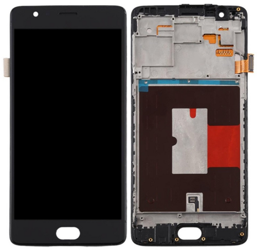 OnePlus 3T Display LCD With Frame Black (OEM)