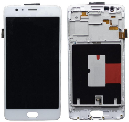 OnePlus 3T Display LCD Without Frame White (OEM)