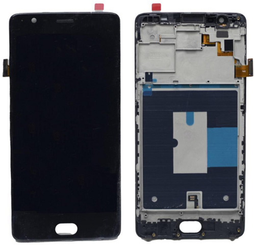 Oneplus 3 Display LCD With Frame Black (OEM)