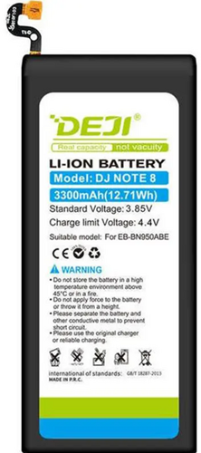DEJI Batterie (Model EB-BN950ABE) compatible avec Samsung Galaxy Note 8 (N950) (OEM-Equivalent)