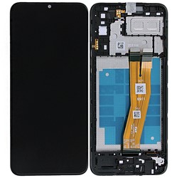 Samsung Galaxy A04e (A042F) Display LCD Complete With Frame Black (Service Pack)