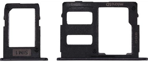 SIM card Holder for Samsung Galaxy J3 (2017) J330, Single SIM,  Black