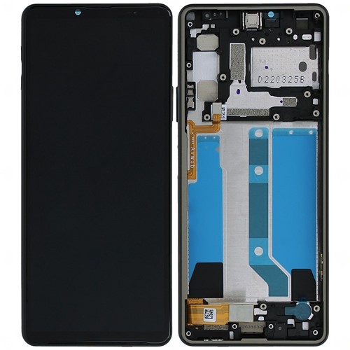 Sony Xperia 10 IV Display LCD With Frame Black (Service-Pack)