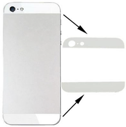 For Apple iPhone 5 Back cover glass white