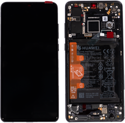 Huawei P30 Display LCD Complete + Battery Black 02352NLL (Service-Pack)