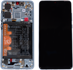 Huawei P30 Display LCD Complete + Battery New Version Breathing Crystal 02354HMF (Service-Pack)