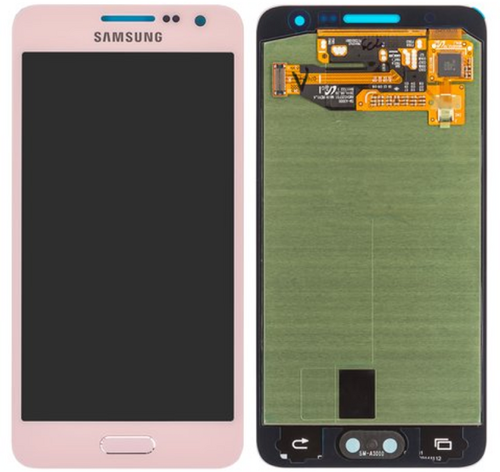 Samsung Galaxy A3 (2015) A300 LCD Display Pink (Service-Pack)