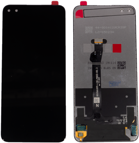 Huawei Nova 6 (4G, 5G ), Honor V30, Honor V30 Pro, Display LCD Without Frame Black (OEM)