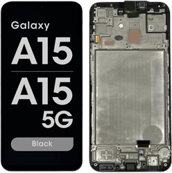Samsung Galaxy A15 4G (A155F), A15 5G (A156B) LCD Display Complete Black (ServicePack-Assembled)