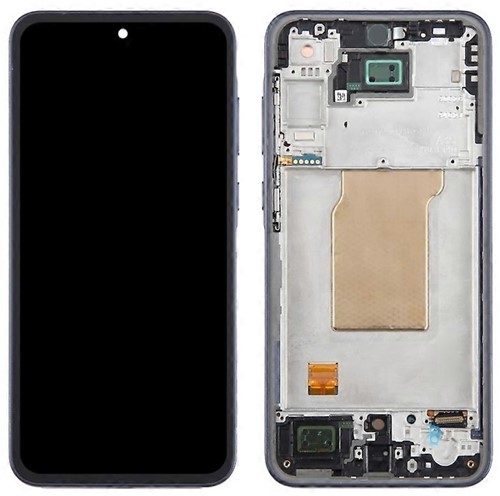 Samsung Galaxy A35 (A356B) Display LCD Complete With Frame Black-Navy (Service Pack-Assembled)