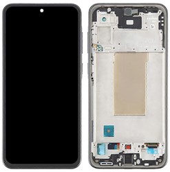 Samsung Galaxy A36 (A366B) Display LCD Complete With Frame Black (Service Pack-Assembled)