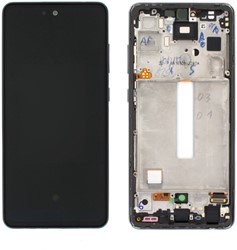 Samsung Galaxy A52s (A528B) Display LCD Complete With Frame Black (Service Pack-Assembled)