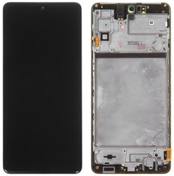 Samsung Galaxy M51 (SM-M515) Display LCD Complete With Frame Black (Service Pack-Assembeld)