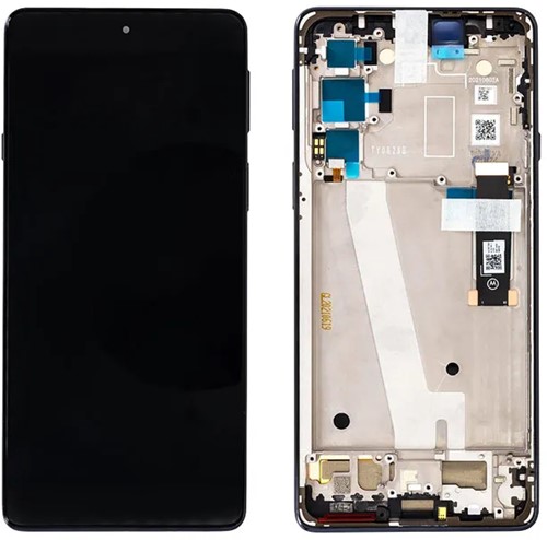 Motorola Edge 20 Display LCD (5D68C19192) With Frame Black (OEM)