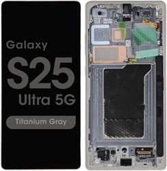 Samsung Galaxy S25 Ultra (S938B) Display LCD Complete with Frame Titanium Silver (Service Pack-Assembled)
