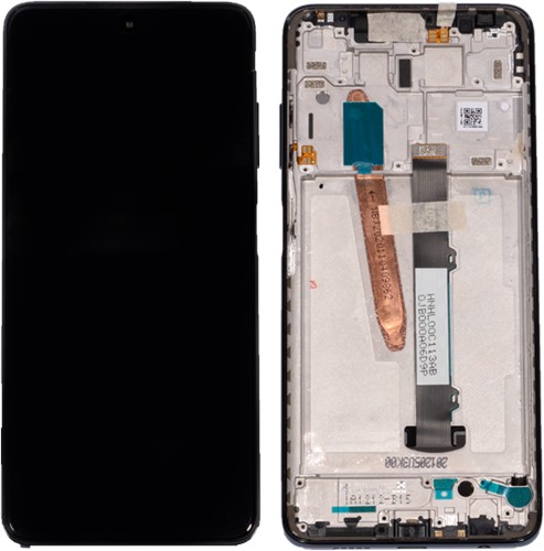 Xiaomi Poco X3, Poco X3 NFC Display LCD Black With Frame Tarnish (OEM)