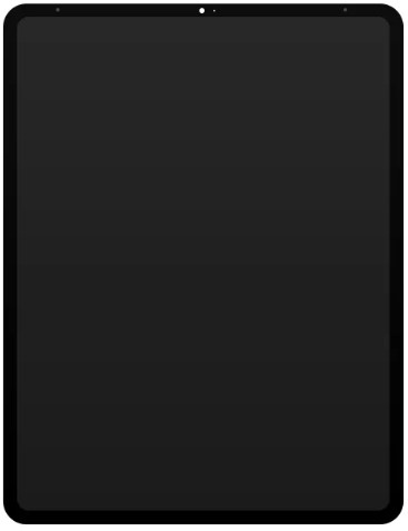 For Apple iPad Pro 12.9 (2018 3rd Gen, 2020 4th Gen) Display LCD Black (Refurbished)
