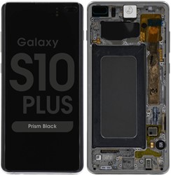 Samsung Galaxy S10 Plus (G975F) Display LCD With Frame Prism Black (Pulled)