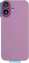 For Apple iPhone 16 Plus  Back Cover incl. Camera Lens and Flash Light, Wireless Charging (NFC) EU Version Pink (Pulled)