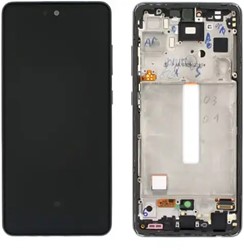 Samsung Galaxy A52s 5G (A528B) Display LCD With Frame Black Original Size (IN-Cell)