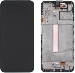 Samsung Galaxy A25 (A256B) Display LCD With Frame Black (OLED)