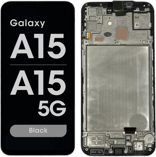 Samsung Galaxy A15 4G, (A155F), A15 5G (A156B) Display LCD With Frame Black (Oled)