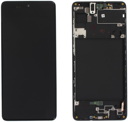 Samsung Galaxy A71 (A715F) Display LCD With Frame Black (In-Cell)