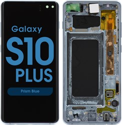 Samsung Galaxy S10 Plus (G975F) Display LCD Complete Prism Blue (ServicePack-Assembled)