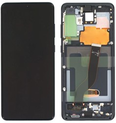Samsung Galaxy S20 Plus (G985F), S20 Plus (G986B) Display LCD Complete With Frame Without Camera Cosmic Black (ServicePack-Assembled)