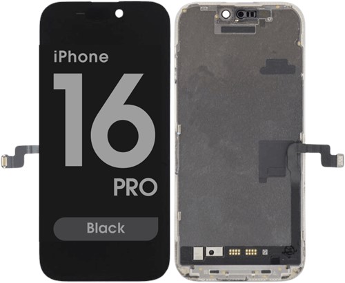 For Apple iPhone 16 Pro Display LCD With Proximity Sensor Black (Service-Pack)