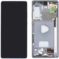 Samsung Galaxy Note 20 (N980F), Note 20 5G (N981B) Display LCD With Frame Mystic Grey (Pulled)