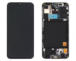 Samsung Galaxy A40 (A405F) Display LCD With Frame Black (Refurbished)
