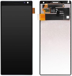 Sony Xperia 10 Display LCD Without Frame Black (Refurbished)